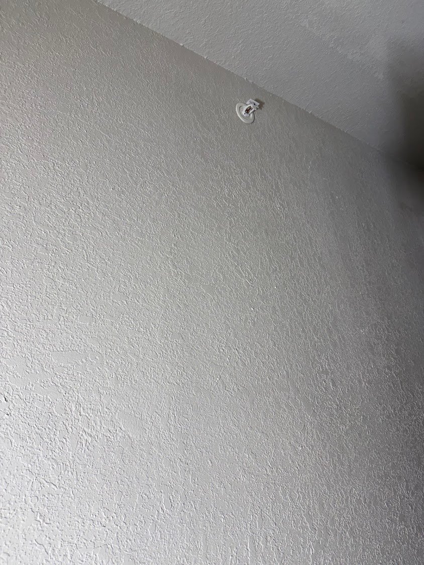 Wall after seamless texture matching repair